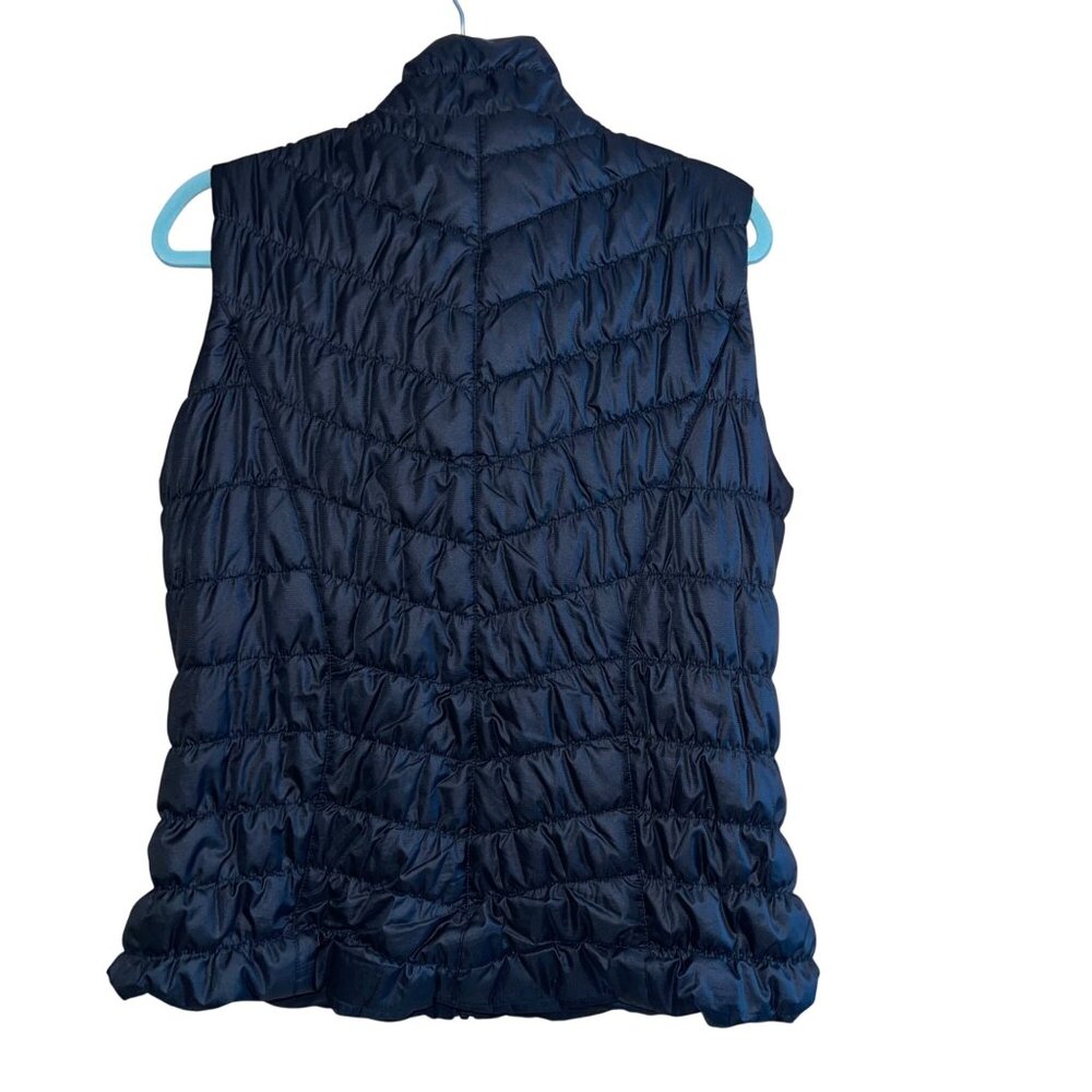 GG Blue Womens Vest Size XL Black Heritage Full Zip Puffer Quilted Casual - Picture 2 of 7